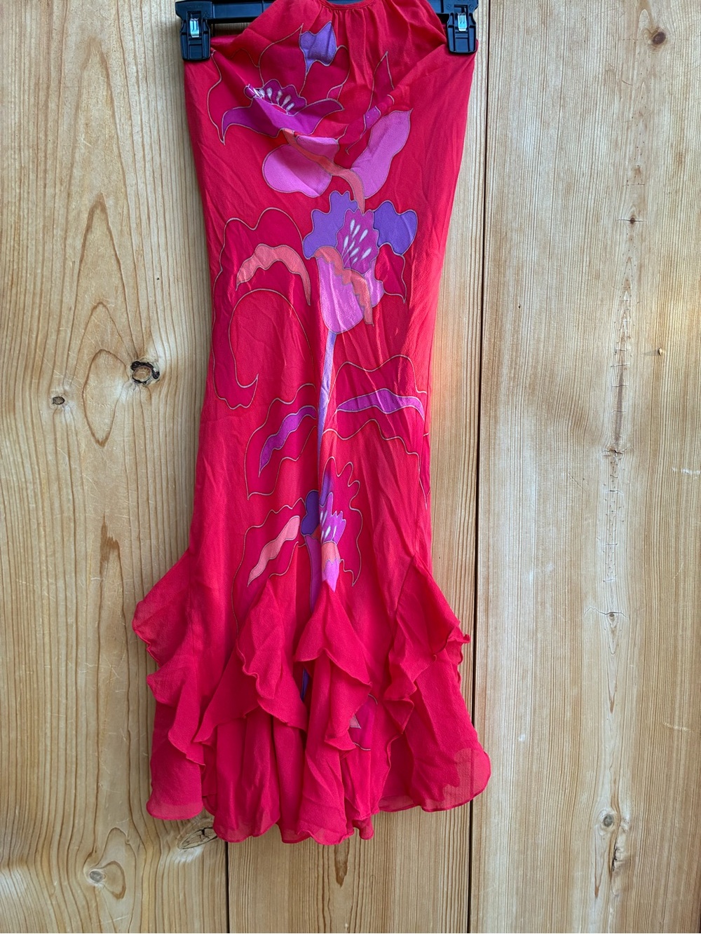 SUE WONG Vintage Halter Silk Dress Late 1990s or early 2000
Size X-Small